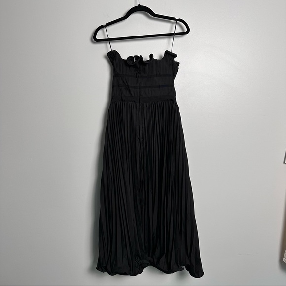 Tuckernuck MOON RIVER Black Pleated Maxi Dress Size Small - Picture 10 of 11